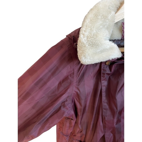 BURTON Snowboard Ski Technical Outdoor Hooded Faux Fur Gorpcore Parka Small - Picture 5 of 13